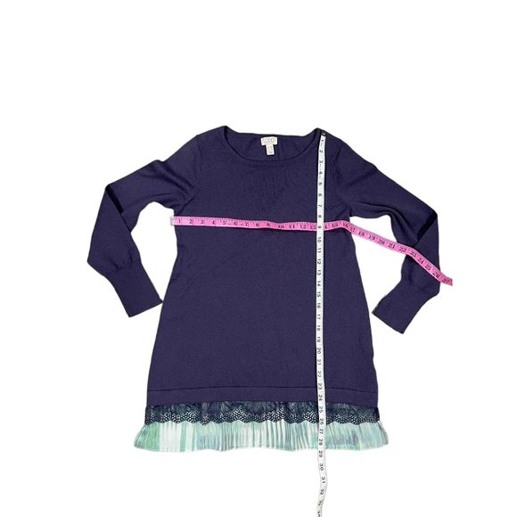 LOGO Lori Goldstein Layered Look Cotton Cashmere Top Size XSP - Picture 2 of 7